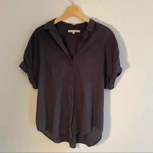 Xirena (from intermix) nwot navy short sleeve button down top